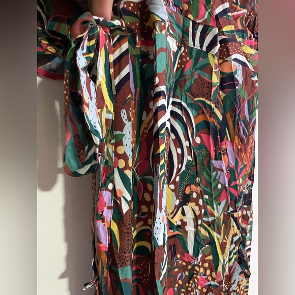 Farm Rio ✨ Tropical Wrap Dress XS - Picture 4 of 9